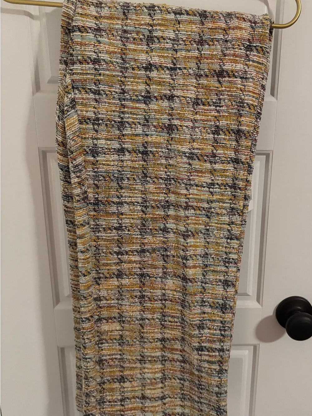 Liverpool Cropped Wide-Leg Pull-On Pants in Multi Tweed - Picture 3 of 6
